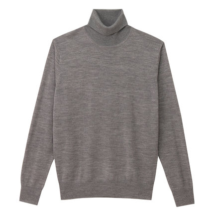 聚用券满800减80SELECTED思莱德纯羊毛男针织衫SH|416425504